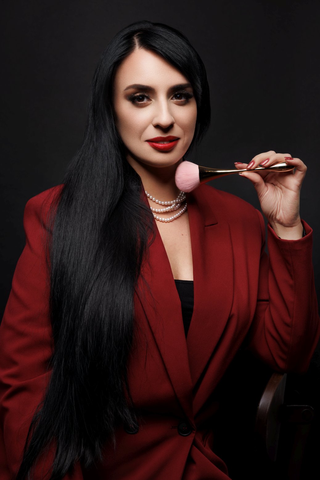Luxury boudoir photography session at a studio in Krakow