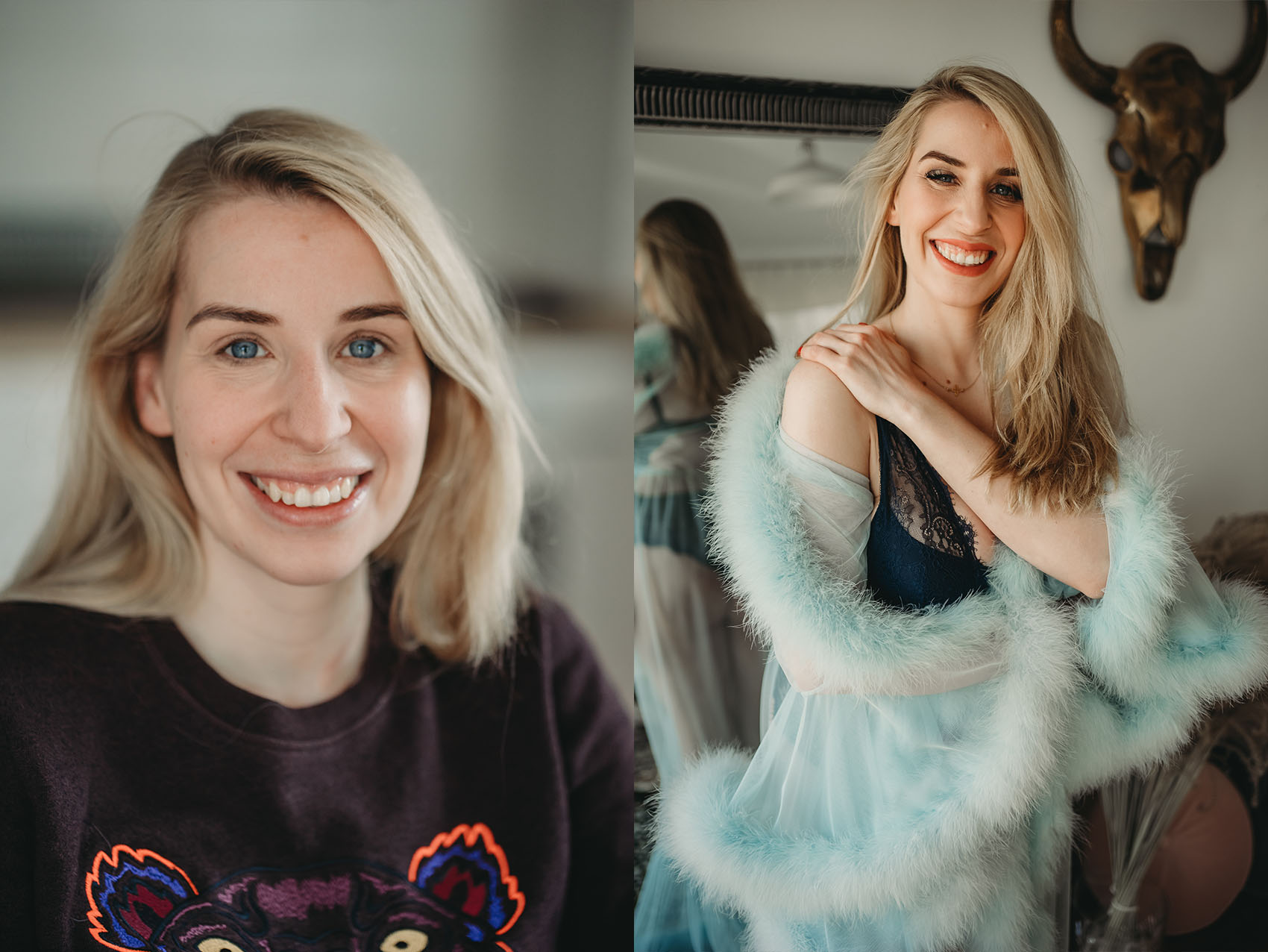 Luxury boudoir photography session in Cracow studio