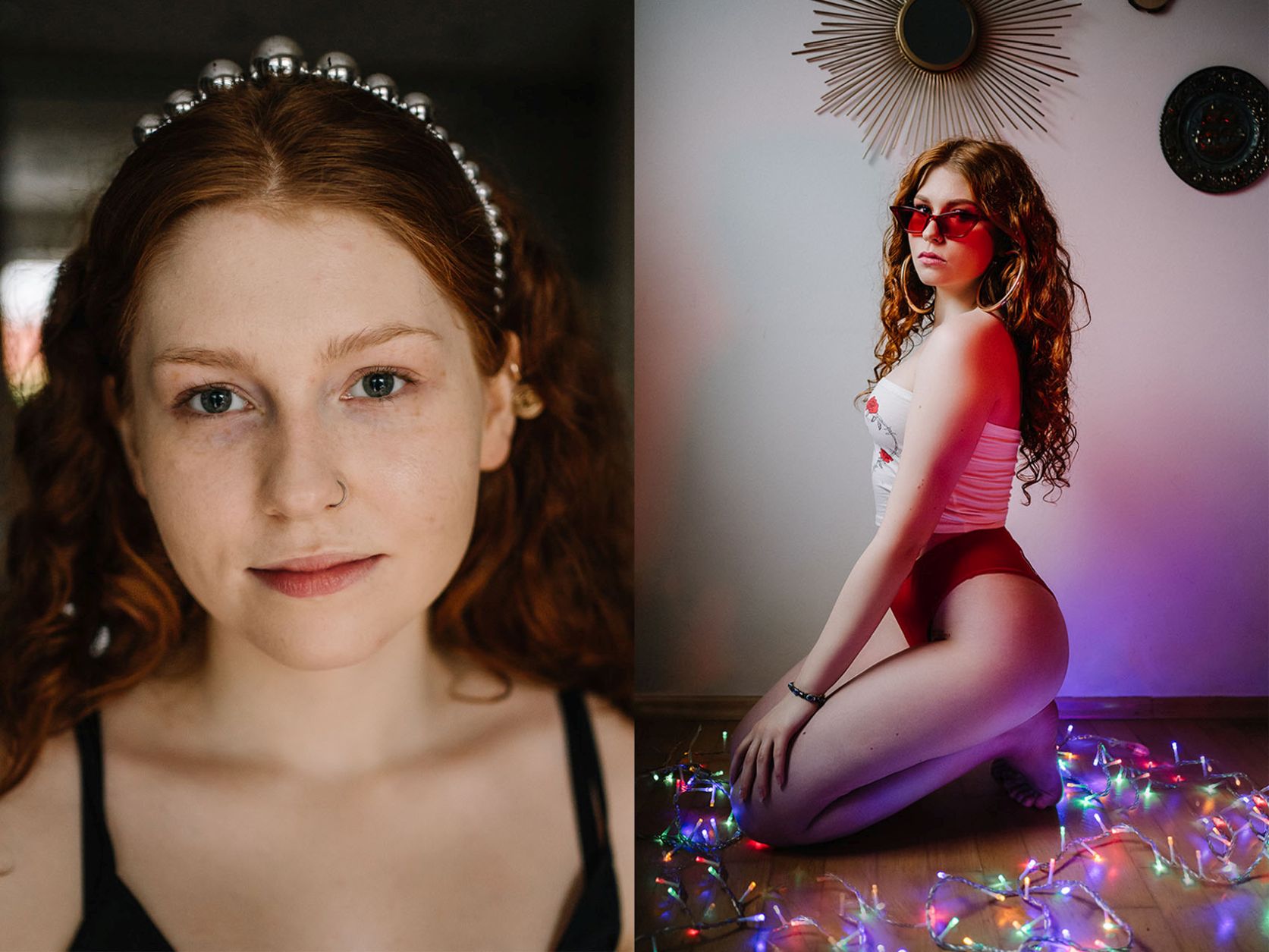 Luxury boudoir photography session in Cracow studio